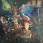 "El Vermouth del samurái" Oleo s/tela 180 x180 cm  